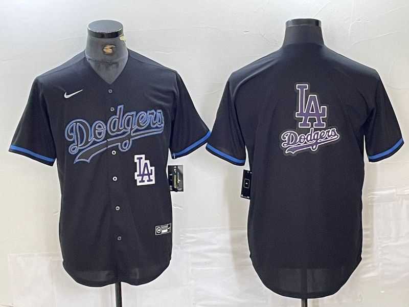 Men 2025 Los Angeles Dodgers Blank Black Shadows Nike MLB Jersey style 62340->los angeles dodgers->MLB Jersey